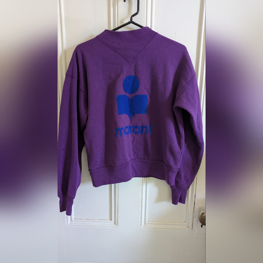 Isabel Marant Etolie Purple Moby Sweatshirt Long Sleeve
